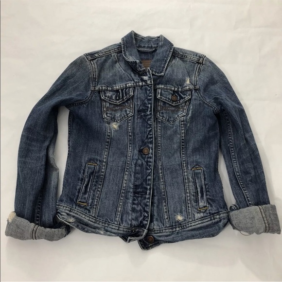 abercrombie jean jacket womens